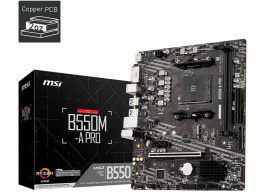 Материнская плата MSI B550M-A PRO Soc-AM4 AMD B550 2xDDR4 mATX AC`97 8ch 7.1 GbLAN RAID+DVI+HDMI
