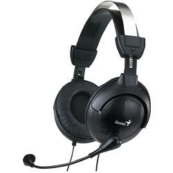 Гарнитура Genius HS-M505X, 1х mini jack 3.5mm, полноразмерные наушники, микрофон на проводе, длина провода 2м, подходит для мобильных устройств