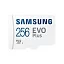 Micro SecureDigital 256GB Samsung EVO Plus Class 10, A2, V30, UHS-I (U3), W 90 МБ/с, R 130 МБ/с, [MB-MC256KA/KR][ MB-ME256KA/AM] адаптер на SD