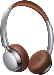 Наушники беспроводные накладные UGREEN HP207 75629 Studio Plus Bluetooth Active Noise-Cancelling Headphones. Цвет: серебристо-коричневый (75629_)