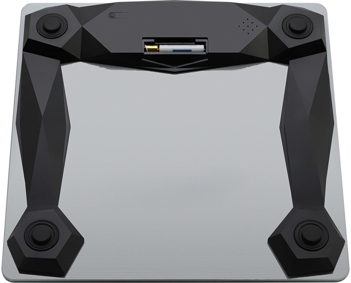 Весы напольные электронные Polaris PWS 1886 IQ Home макс.180кг серебристый