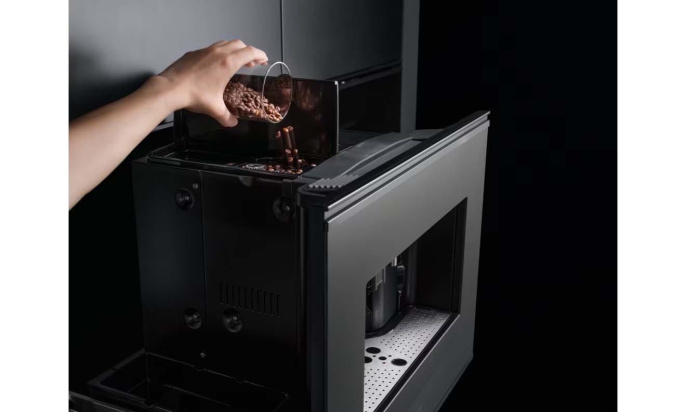 Встраиваемая кофемашина Franke FMY 45 CM BK Best, сенсорное управления, LCD-дисплей на русском языке, 6 вариантов кофе, 5 уровней 131.0682.091