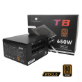 Блок питания 650W/ Power Supply Thermalright, 650W 80+ Bronze ATX, 3.0, Full modular, 1x24 20+4 pin, 2xCPU 8 4+4 pin, 4xPCIe*2 8 6+2 pin, 3xSATA3, 3xMOLEX4pin, Active, 120x120mm, 150x140x86mm, APFC, black (TR-TB650)