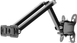 Кронштейн для телевизора Ultramounts UM896 черный 13"-27" макс.30кг настенный поворотно-выдвижной и наклонный