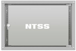 Шкаф коммутационный NTSS Lime NTSS-WL6U5560GS настенный 6U 550x600мм пер.дв.стекл несъемн.бок.пан. 30кг серый 520мм 12кг 110град. 370мм IP20 сталь