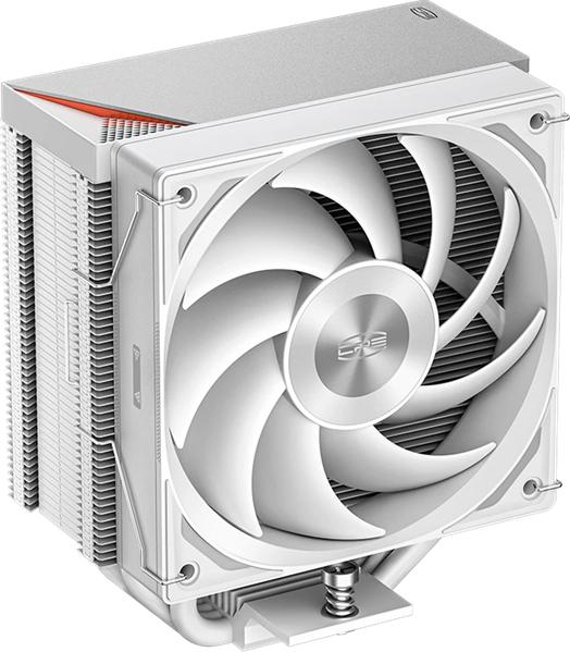 Кулер для процессора CPU Cooler PCCooler RZ500 WH 250W, 4-pin PWM, 155mm, Al/Cu, 5x6mm, 1x120mm, 86.73CFM, 32dBA, 2200RPM, S: 1851/1700/1200/115X, AM5/AM4, white
