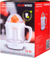 Соковыжималка StarWind SJ1241,  цитрусовая,  белый и прозрачный