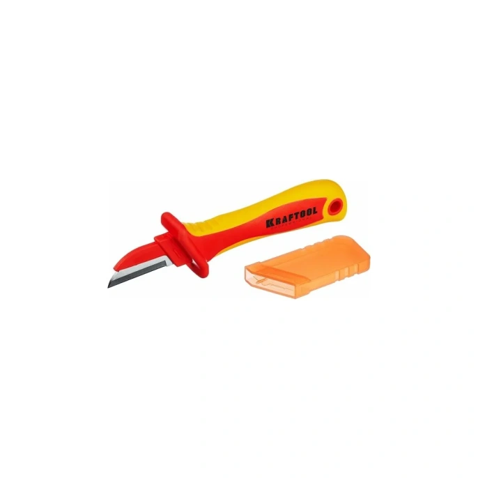 Диэлектрический, прямой нож электрика KRAFTOOL KN-1 1000В 45401