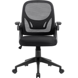 Defender Офисное кресло Office Черный,сетка,регулир.подлокот. (64317)