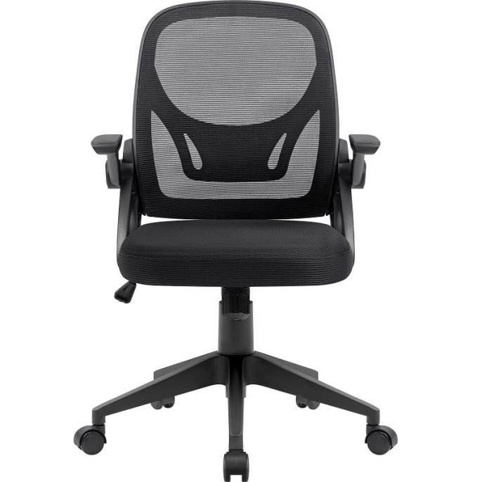 Defender Офисное кресло Office Черный,сетка,регулир.подлокот. (64317)