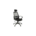 Кресло руководителя Helmi HL-E30 Ergo LT регулируемые подголовник и поясничный упор, ткань черная 284604