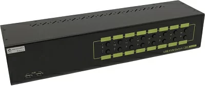 Переключатель Multico EW-K2316DU2+кабели (2ч) 16-Port DVI USB KVM Switch (клавиатураUSB+мышьUSB+DVI+Audio)+б.п.