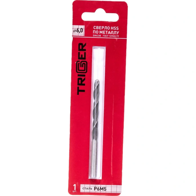 Сверло по металлу (6х93х57 мм; Р6М5) ТРИГГЕР 73260 тов-122243