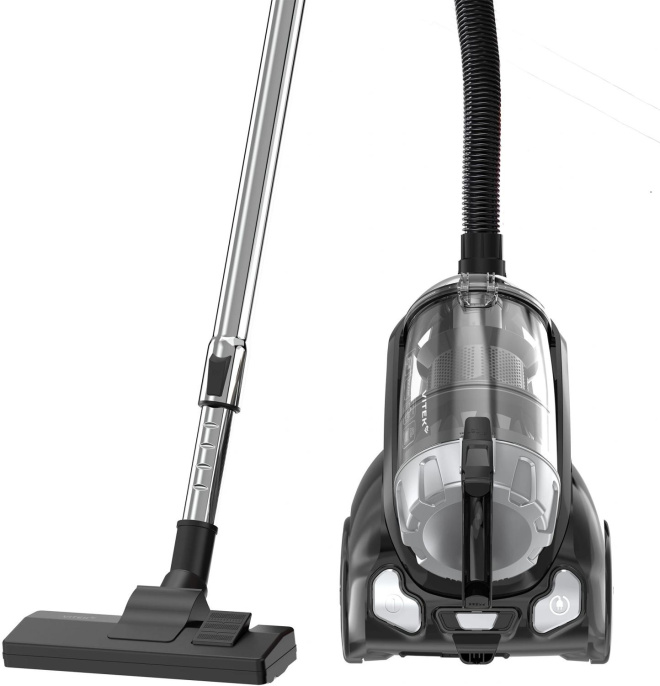 Пылесос Vitek VT-CV1230 2200Вт черный/серебристый