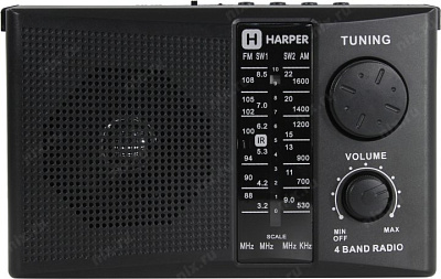 HARPER HDRS-288 Радиоприёмник (FM/AM/SW MP3 SD USB 2xD/220V ПДУ)