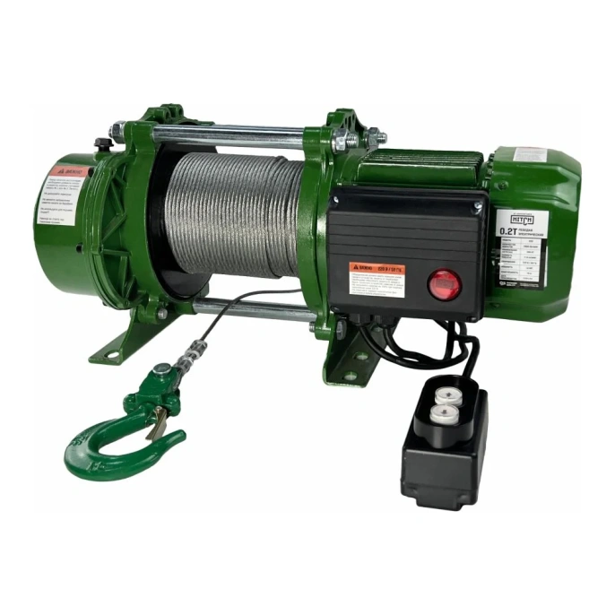 Лебедка электрическая HITCH KCD200 200кг 70м 220В SZ086790