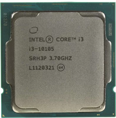 Процессор CPU Intel Core i3-10105 3.7 GHz /4core/SVGA UHD Graphics630/6Mb/65W/8 GT/s LGA1200