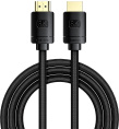 Кабель Baseus CAKGQ-J01 High Definition Series Adapter Cable 8K HDMI 2.1 to 8K HDMI 8K 2.1 1m; 48 Гбит/с; поддрежка: 3D Video, 8K@60Hz, 4K@120Hz, 2K@144Hz, Static HDR, Dynamic HDR, VRR, QMS, ALLM, eARC; Black