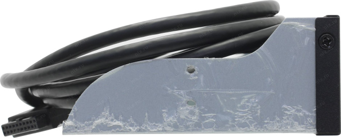 Планка USB на переднюю панель ExeGate U5H-627, 5,25", 2*USB3.0+2*HD Audio, черная, металл, подсоед. к MB EX289291RUS