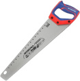 Ножовка WorkPro WP215035 350мм эргономичная ручка, со шкалой, прочное пильное полотно SK5, острые трехгранные зубья, конструкция 11 TPI, подходит для быстрой резки древесины, бамбука, ПВХ