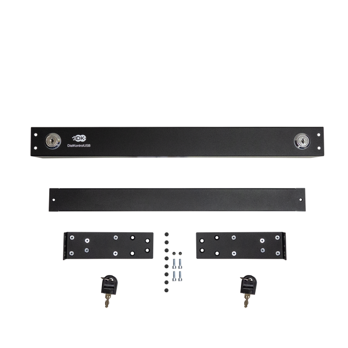 Управляемый USB over IP концентратор DistKontrolUSB16-4 с 16 портами USB 2 блока питания / Ethernet 2 x 10/100/1000 Mb/Защитный модуль с замком