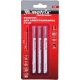 Набор пилок по металлу для электролобзика Matrix Professional 75x3 мм HSS EU-хвостовик 78208 3 шт.