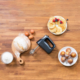 Миксер Scarlett SC-HM40S23, ручной,  черный и серебристый