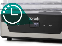 Сушка для фруктов и овощей Gorenje FDK400DE 5под. 240Вт нержавеющая сталь (745972)