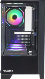 Корпус mATX Formula Crystal Z1M, Mini-Tower, без БП,  черный [cristal z1m]