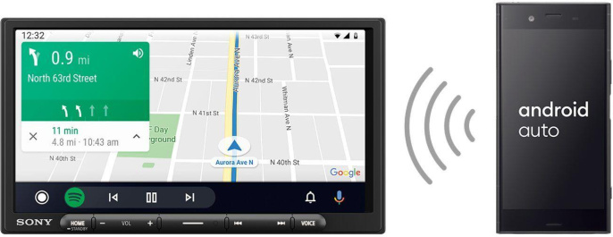 Автомагнитола Sony XAV-AX4000 2DIN 4x55Вт 6.95" 3 ПДУ RDS