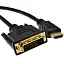 5bites APC-080-020 Кабель HDMI M / DVI M / 24+1 / DUAL LINK / 2M