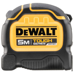 Рулетка DeWalt DWHT36917-0 двусторонная, магнитный наконечник, эргономичная ручка, измерительная шкала: сантиметры, цена деления: 1мм, ширина измерительной ленты: 32мм, класс точности: 2, длина измерения: 500 cм