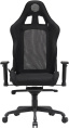 Кресло Cactus CS-CHR-MC04-BBK, ткань, до 150кг, регулируемые 2D подлокотники,  черный