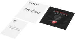 Гарнитура игровая MSI DS502, для компьютера, накладные, проводные, черный [s37-0400120-sv1]