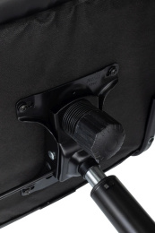 Кресло руководителя Бюрократ CH BALANCE PU, экокожа, до 150кг, топ-ган, фиксированные подлокотники,  черный