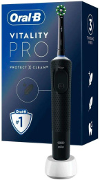 Зубная щетка электрическая Oral-B Vitality Pro черный 80367641