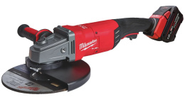 Углошлифмашина Milwaukee M18FLAG230XPDB-121C 4933499241 диаметр диска: 230 мм, 6600 об/мин холостого хода, питание: аккумулятор, 18 В, резьба шпинделя: М14, лопаточный переключатель, 1 аккумулятор M18 FB12, зарядное устройство M12-18 FC в комплекте, ке