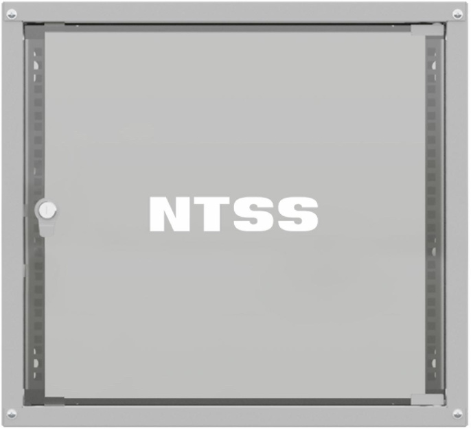 Шкаф коммутационный NTSS Lime NTSS-WL9U5545GS настенный 9U 550x450мм пер.дв.стекл несъемн.бок.пан. 30кг серый 370мм 12кг 110град. 500мм IP20 укомплектованный