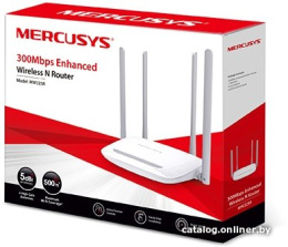 Роутер беспроводной Mercusys MW325R N300 10/100BASE-TX белый