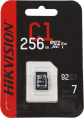 Карта памяти microSDXC Hikvision C1 256 ГБ, 92 МБ/с, Class 10, HS-TF-C1 STD /256G/ZAZ01X00/OD, 1 шт., без адаптера