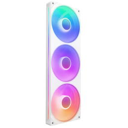 Кулер для корпуса ПК/ Case Cooler NZXT F360 RGB Core 120x120x25mm, 4-pin PWM, RGB, 75.12CFM, 30dBA, 2400RPM, White, Single-Frame RGB Fan Unit RF-U36HF-W1