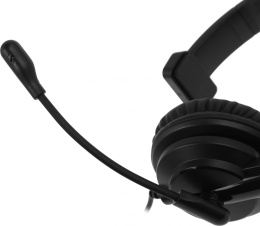 Гарнитура A4TECH HS-11, для контактных центров, накладные, проводные, моно, черный [hs-11/3.5mm plug/black]