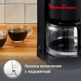 Кофеварка Moulinex FG121811, капельная, черный [8010000209]