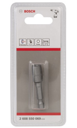 Ключ торцовый Bosch 6х50мм 2.608.550.069 для широкого применения с шуруповертами и дрелями-шуруповертами, магнитный, шестигранный хвостовик, сталь S2, длина: 50 мм, размер под ключ: 6 мм, для резьбы М3,5