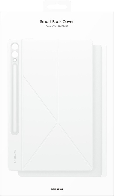 Чехол для планшета Samsung Smart Book Cover, для  Samsung Galaxy Tab S9+/S9 FE+/S10+, белый [ef-bx810pwegru]