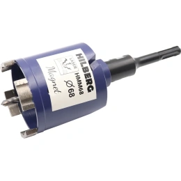 Коронка алмазная по бетону Hilberg 68 мм Laser Magnet Hмм68 HMM68