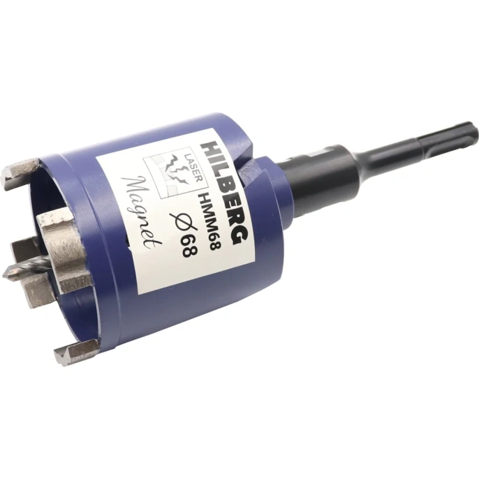 Коронка алмазная по бетону Hilberg 68 мм Laser Magnet Hмм68 HMM68