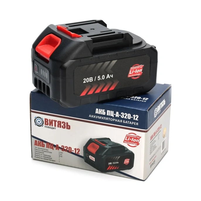 Аккумулятор Витязь тип-м 20 в, 5,0 а li-on акб-пц-а-320-12 18032001-АКБ-5
