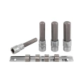Набор головок-бит HEX 6-гранных на планке (4 шт; 1/2") Forsage F-40917L(46631)