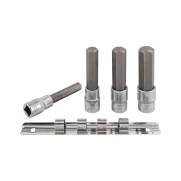 Набор головок-бит HEX 6-гранных на планке (4 шт; 1/2") Forsage F-40917L(46631)